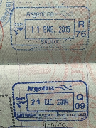 Argentina passport stamp