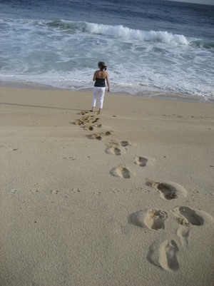 Cabo Beach Footsteps
