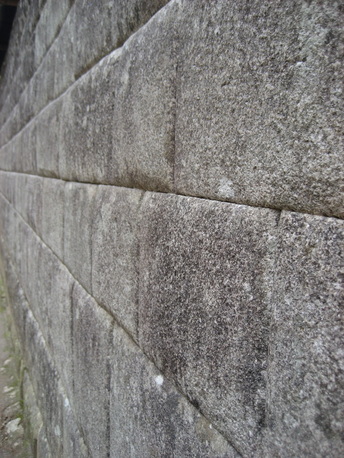 machu picchu stones closeup