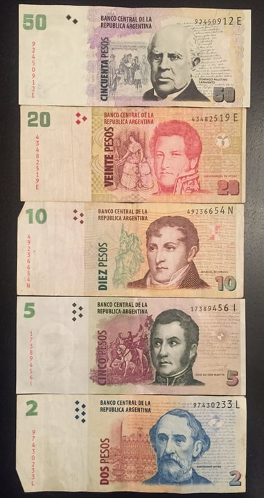 argentina peso currency bills